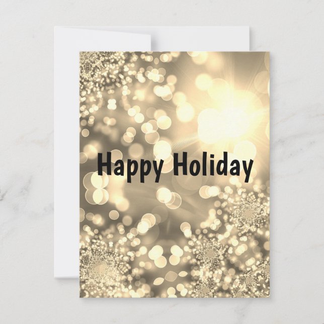 Wonderful, Awesome, Sparkly Holiday Card (Front)