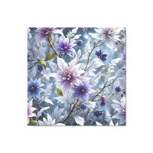 Wonderful Beauty Of Frosty Winter Bloom Stretched