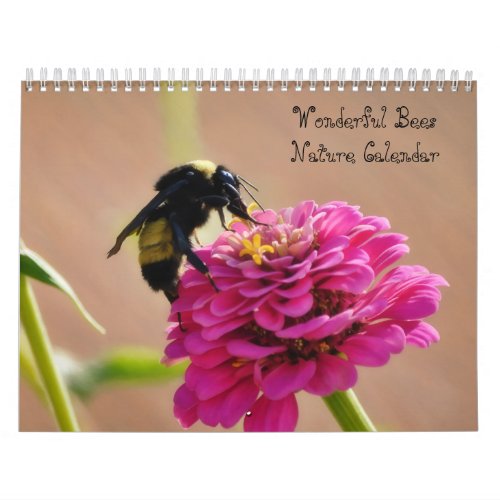 Wonderful Bees Nature Calendar