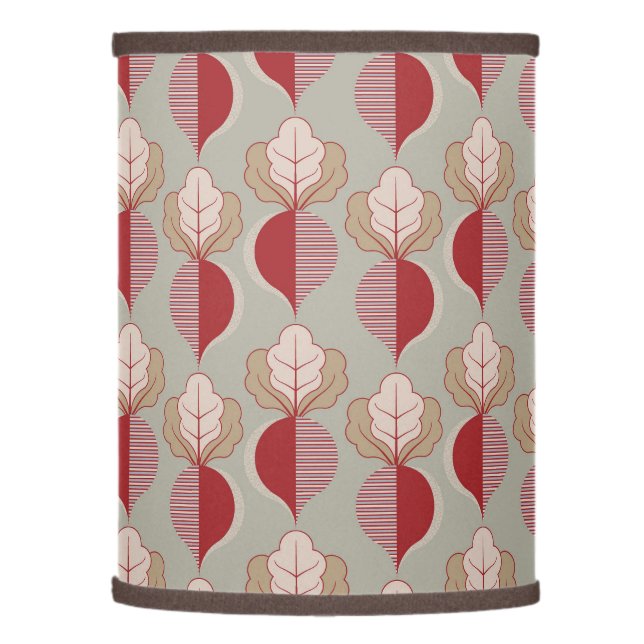 Wonderful Beets - vintage colours Lamp Shade (Left)