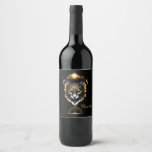 Wonderful black cat. wine label