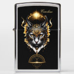 Wonderful black cat. zippo lighter