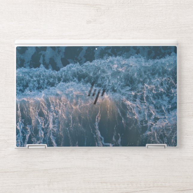 Wonderful Blue Waves HP Laptop Skin (Front)