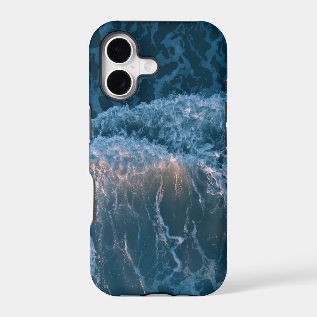 Wonderful Blue Waves Iphone Case (Back)