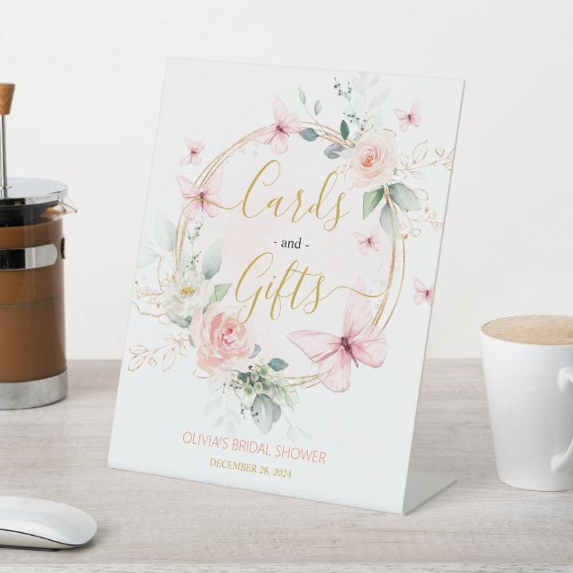  Wonderful Butterfly Cards and Gifts Table Sign (In SItu)