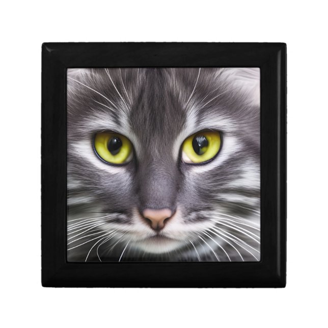 Wonderful cat in portrait  gift box (Front)