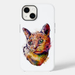 Wonderful cat painted in watercolor Case-Mate iPhone 14 case