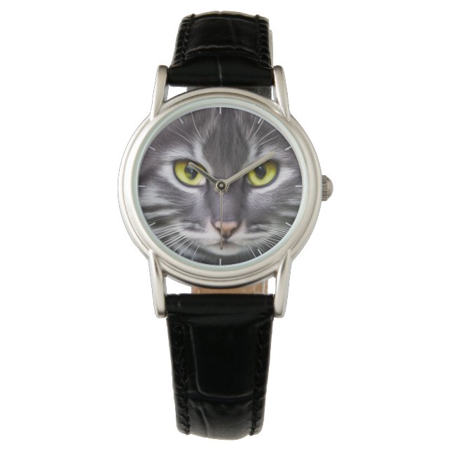 Wonderful cat portrait - cool  watch (Front)