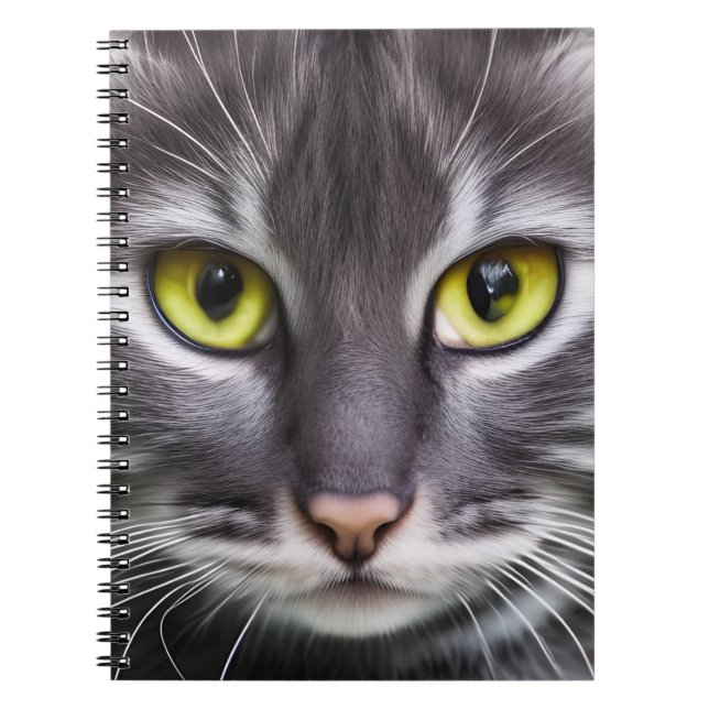 Wonderful cat portrait    notebook (Front)