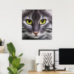 Wonderful cat portrait   poster