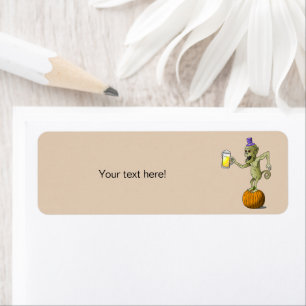 Wonderful Cheering for Halloween Label