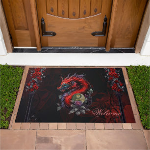 Wonderful chinese dragon doormat