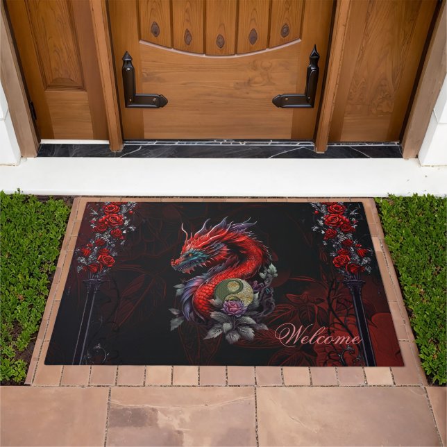 Wonderful chinese dragon doormat (Outdoor)