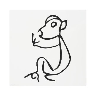 Wonderful Chinese Zodiac-Monkey#001- Metal Print
