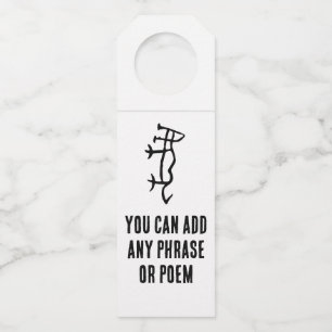 Wonderful Chinese Zodiac-Tiger-#001- Bottle Hanger Tag