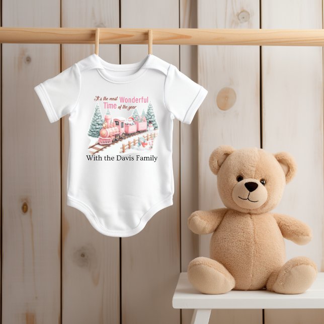Wonderful Christmas Baby Bodysuit (Personalize this cute wonderful Christmas baby bodysuit. )