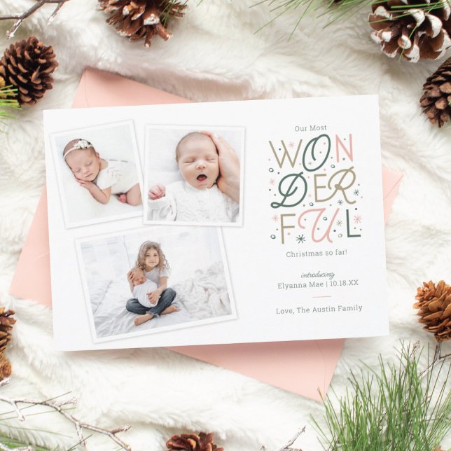 Wonderful Christmas Birth Announcement  (Creator Uploaded)