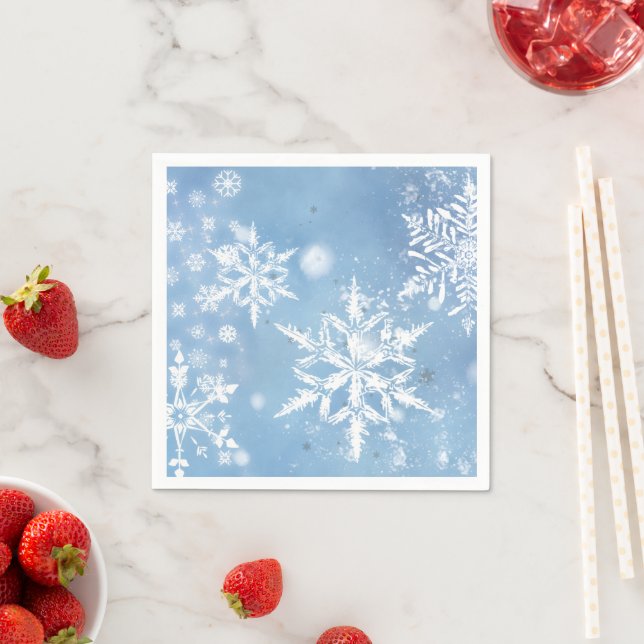 Wonderful Christmas Snow Napkins (Insitu)