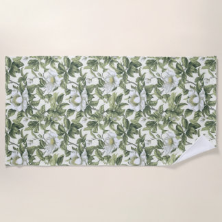 Wonderful classic floral pattern beach towel
