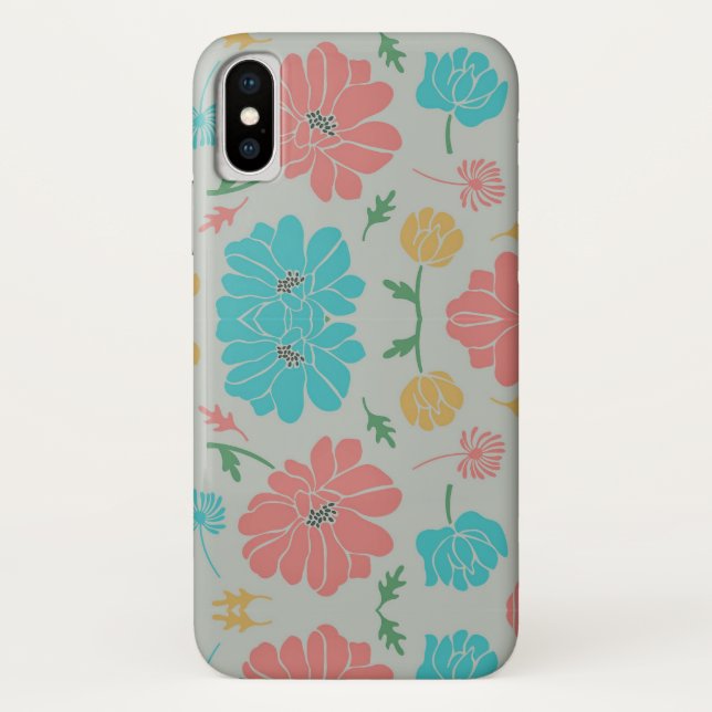 Wonderful Colorful Floral Case-Mate iPhone Case (Back)