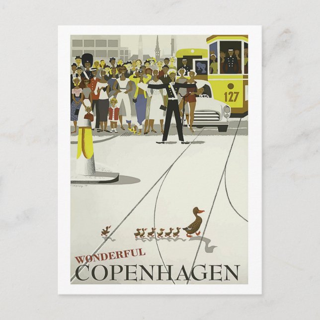 Wonderful Copenhagen, city of great culture Postcard (Front)