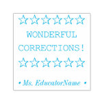 [ Thumbnail: "Wonderful Corrections!" Grading Rubber Stamp ]
