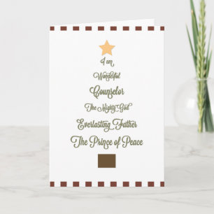 Wonderful, Counselor Christmas Card