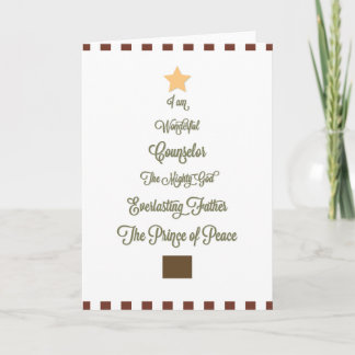 Wonderful, Counselor Christmas Card
