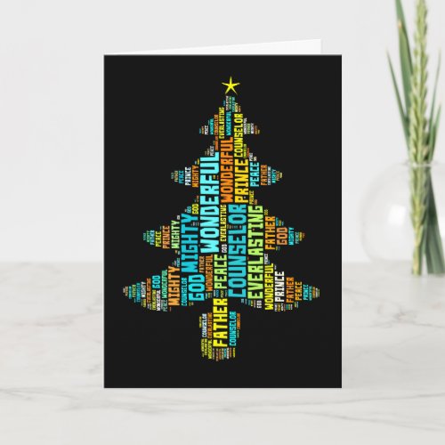 Wonderful Counselor Mighty God Prince of Peace Holiday Card