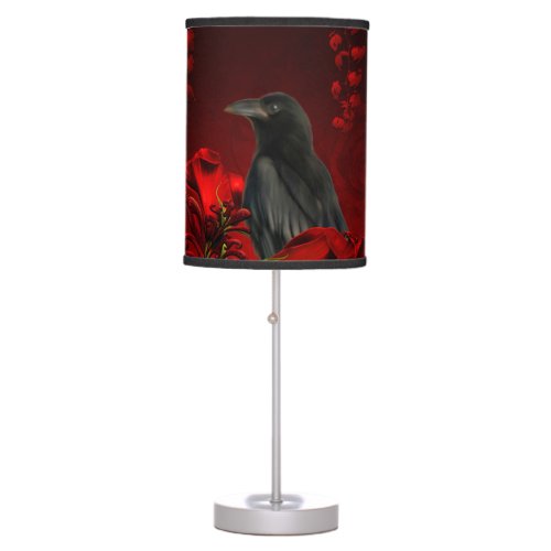 Wonderful crow table lamp