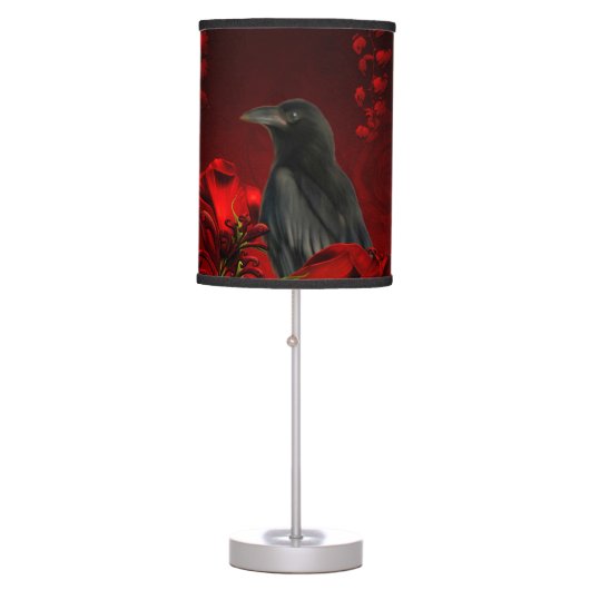 Wonderful crow table lamp (Front)