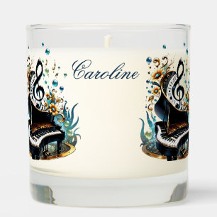 Wonderful curved fantasy piano scented candle