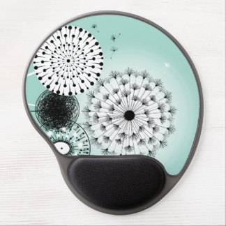 Wonderful Dandelions Blue Gel Mousepad
