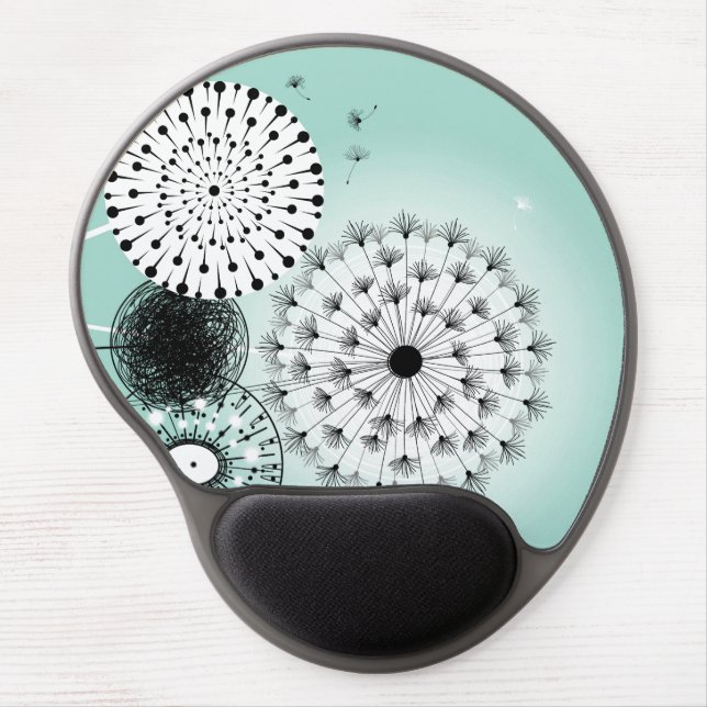 Wonderful Dandelions Blue Gel Mousepad (Front)