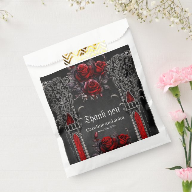 Wonderful dark gothic wedding design. favor bag (Sealed)