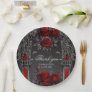 Wonderful dark gothic wedding design. paper plates