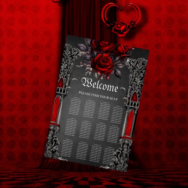 Wonderful dark gothic wedding design. poster (Creator Uploaded)