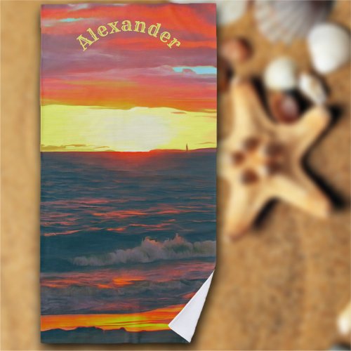 Wonderful Day 1490 Beach Towel