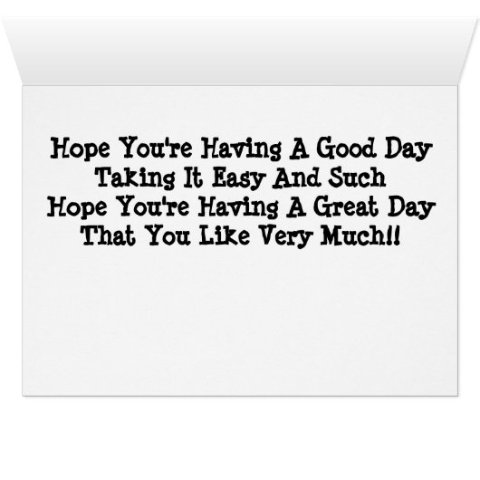 Wonderful day card (Inside Horizontal (Bottom))