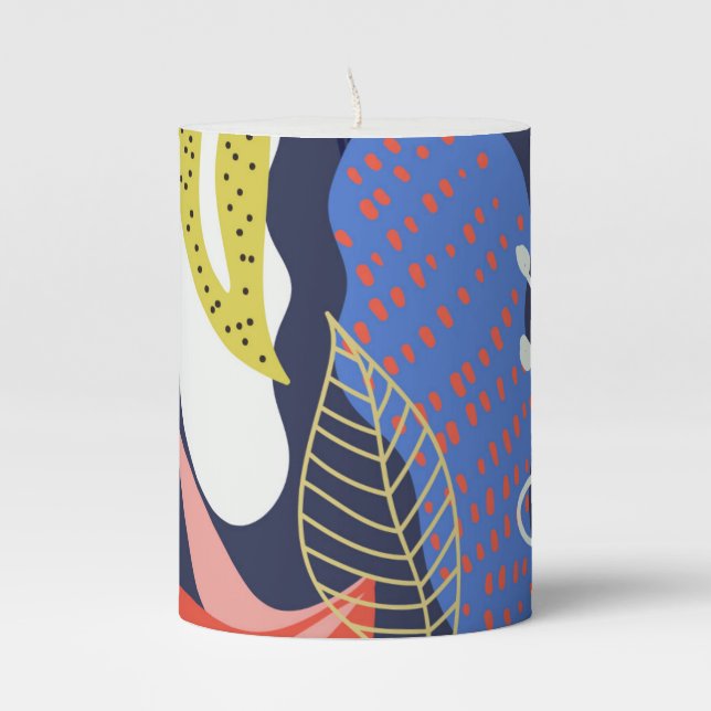 Wonderful decoration pillar candle (Front)