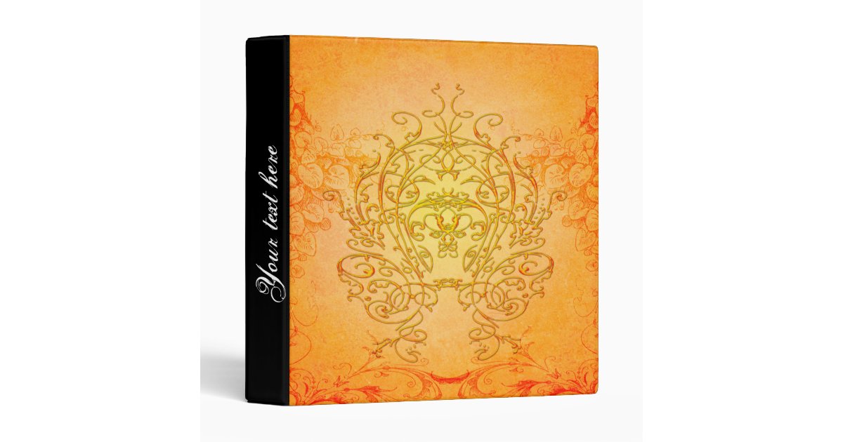 Wonderful Decorative Floral Elements 3 Ring Binder Zazzle Com