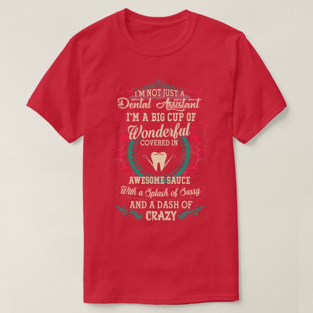 Wonderful Dental Assistant T-Shirt (Design Front)