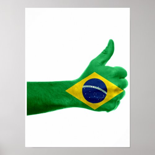 wonderful design for all brazilian people poster
