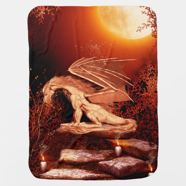 Wonderful dragon baby blanket (Front)