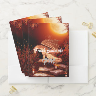 Wonderful dragon pocket folder