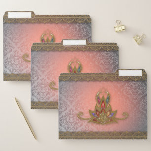 Wonderful elegant  flower file folder