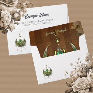 Wonderful elegant lotus blossom envelope