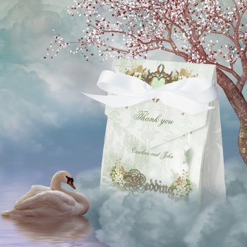 Wonderful Elegant White Flowers Favor Boxes by stylishdesign1 at Zazzle