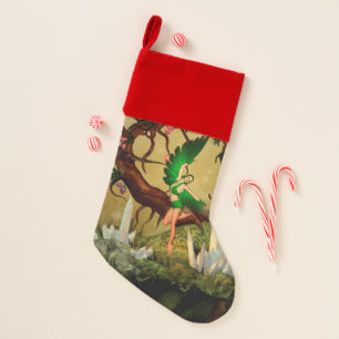 Wonderful fairy christmas stocking