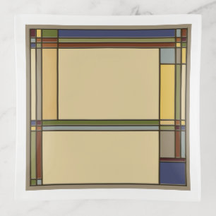 Wonderful Fall Arts & Crafts Geometric Patterns Trinket Tray